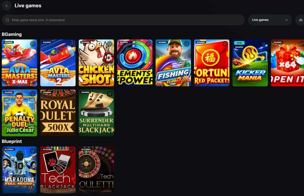 Sneket live casino — Evolution and Pragmatic Play Live dealer tables