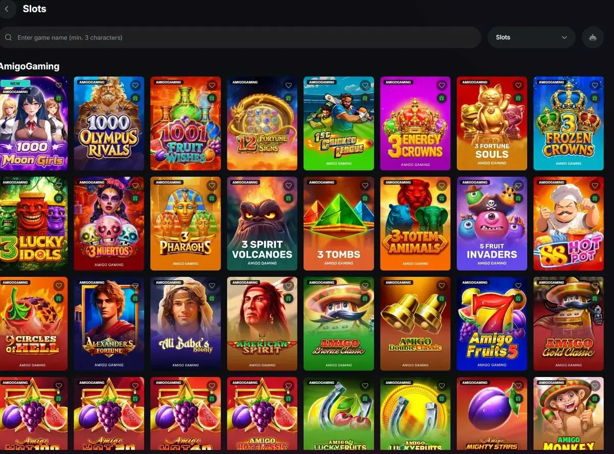 Sneket casino slot reels and game lobby from providers like Pragmatic Play and Hacksaw